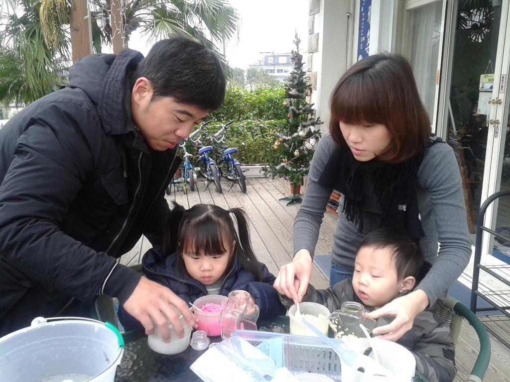 Ferienwohnung Fish House 宜蘭獨棟別墅 戲水池 生態diy 安農溪自行車 Dongshan  Exterior foto